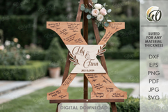 Wedding Guest Book Letters Signs Bundle Laser Cut Product Image 27