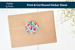 Wedding Heart Print and Cut sticker