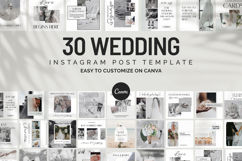 Wedding Instagram Social Media Canva Post Templates Product Image 1