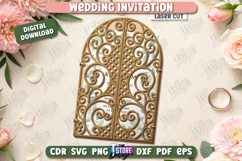 Wedding Invitation Laser Cut | Wedding Day | Wedding Party Product Image 1