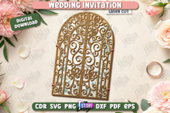 Wedding Invitation Laser Cut | Wedding Day | Wedding Party Product Image 1