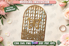 Wedding Invitation Laser Cut | Wedding Day | Wedding Party Product Image 1