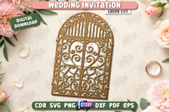 Wedding Invitation Laser Cut | Wedding Day | Wedding Party Product Image 1