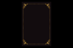 Wedding invitation card and graduation certificate retro Product Image 2