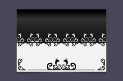 Wedding invitation card paper template vintage ornamental de Product Image 2