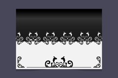 Wedding invitation card paper template vintage ornamental de Product Image 1