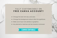 Printable Navy Blue Wedding Invitation Canva Templates Product Image 4