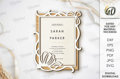 Wedding Invitations Bundle Laser Cut. Wooden Invitations SVG Product Image 14