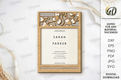 Wedding Invitations Bundle Laser Cut. Wooden Invitations SVG Product Image 10