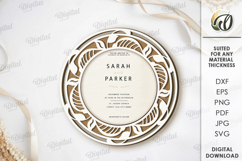 Wedding Invitations Bundle Laser Cut. Wooden Invitations SVG Product Image 11