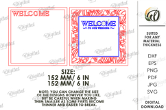Wedding Layered Welcome Sign Laser Cut. Wedding Decor SVG Product Image 2