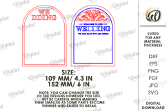 Wedding Layered Welcome Sign Laser Cut. Wedding Decor SVG Product Image 2
