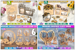 185 Wedding Mega Bundle Laser Cut | Marriage Event Decor SVG Product Image 5