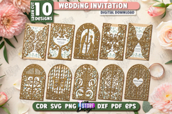 185 Wedding Mega Bundle Laser Cut | Marriage Event Decor SVG Product Image 2