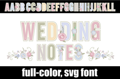 Wedding Notes Color Font Product Image 1