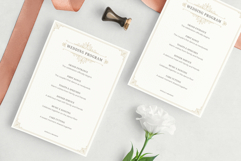 Vintage Wedding Program Canva Template Product Image 2