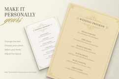 Vintage Wedding Program Canva Template Product Image 3