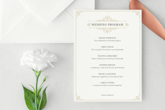 Vintage Wedding Program Canva Template Product Image 4