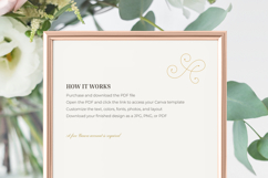 Vintage Wedding Program Canva Template Product Image 7