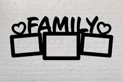 Family Photoframe SVG, Wedding Photo Frame, Family SVG Product Image 2