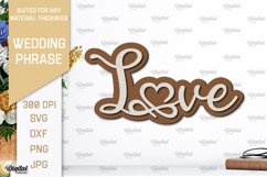 Wedding Phrases Laser Cut Bundle. Wedding Wall Decor SVG Product Image 12