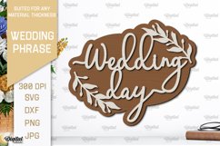 Wedding Wall Decor Laser Cut. Wedding Phrase SVG Product Image 1