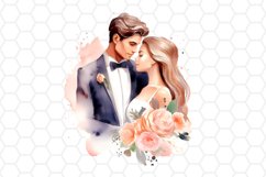 Wedding Portrait Watercolor Clipart Designs