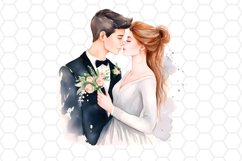 Wedding Portrait Watercolor Clipart Designs