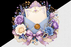 Wedding tumbler, mug wrap, clipart sublimation design Product Image 2