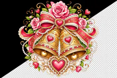Wedding tumbler, mug wrap, clipart sublimation design Product Image 2