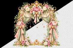 Wedding tumbler, mug wrap, clipart sublimation design Product Image 2