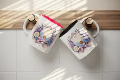 Wedding tumbler, mug wrap, clipart sublimation design Product Image 3