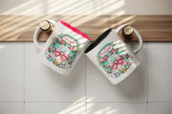 Wedding tumbler, mug wrap, clipart sublimation design Product Image 3