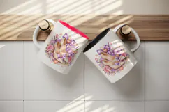 Wedding tumbler, mug wrap, clipart sublimation design Product Image 3
