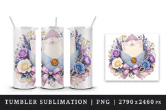 Wedding tumbler, mug wrap, clipart sublimation design Product Image 4