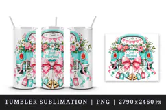 Wedding tumbler, mug wrap, clipart sublimation design Product Image 4