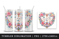 Wedding tumbler, mug wrap, clipart sublimation design Product Image 4
