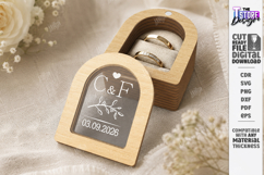 Personalized Wedding Ring Box Laser Cut Bundle | Mr and Mrs Product Image 16