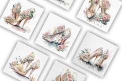 Wedding Shoes | Watercolour Clipart JPG Product Image 2