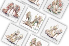Wedding Shoes | Watercolour Clipart JPG Product Image 3