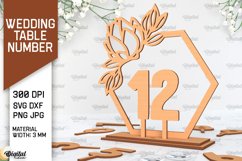 Wedding Table Number Laser Cut. Wedding Decor SVG Product Image 1
