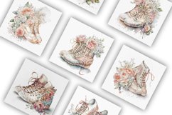 Wedding Trainers | Watercolour Clipart JPG Product Image 2