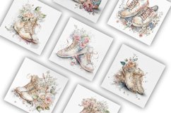 Wedding Trainers | Watercolour Clipart JPG Product Image 3