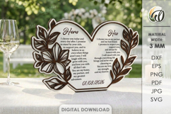 Wedding Vow Displays Bundle Laser Cut. Wedding Decor SVG Product Image 2