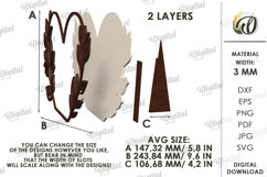 Wedding Vow Displays Bundle Laser Cut. Wedding Decor SVG Product Image 3