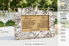 Wedding Vow Displays Bundle Laser Cut. Wedding Decor SVG Product Image 4