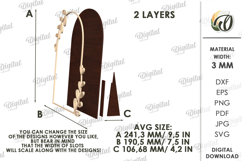Wedding Vow Display Laser Cut. Wedding Decor SVG Product Image 2