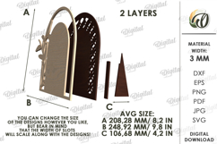 Wedding Vow Display Laser Cut. Wedding Decor SVG Product Image 2