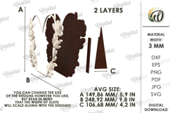 Wedding Vow Display Laser Cut. Wedding Decor SVG Product Image 2
