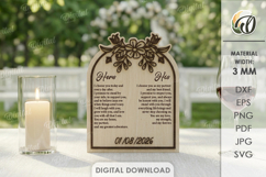 Wedding Vow Displays Bundle Laser Cut. Wedding Decor SVG Product Image 10